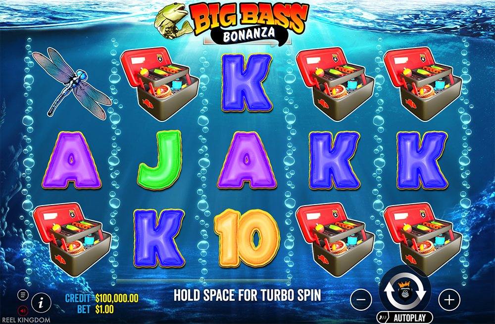 Игровое поле Big Bass Bonanza